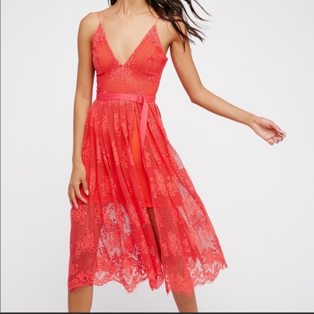 NEW Free People Matchpoint Midi Dress